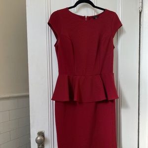 Red Peplum Mossimo Pencil Dress